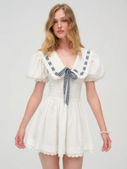 Ruby Ribbon Mini Dress