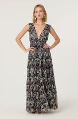 Edessa Tiered Ruffle Maxi Dress