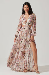 Revery Floral Long Sleeve Maxi Dress