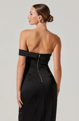 Gwyneria Off Shoulder Midi Dress