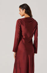 Catriona Satin Maxi Dress