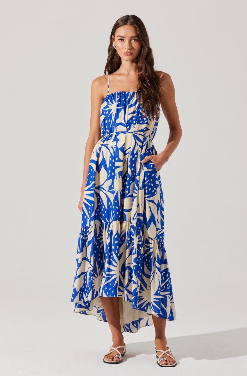 Sarina Linen-Blend Maxi Dress
