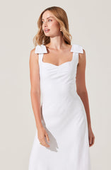 Kateleya Bow Detail Midi Dress