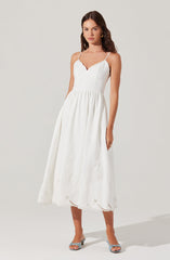 Kaidi Embroidered Midi Dress