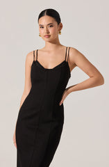 Allura Peekaboo Lace Midi Dress