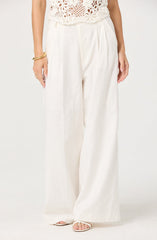 Milani Linen-Blend Trouser Pants