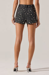 Wynn Embellished Mini Shorts