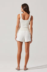 Artice Pleated Linen-Blend Shorts