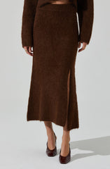 Sinisa Brushed Wool Midi Skirt