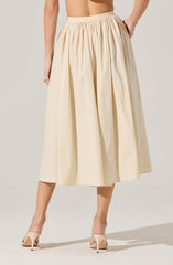 Attwell Pleated Midi Skirt