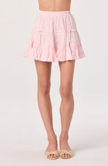 Delia Tiered Ruffle Mini Skirt