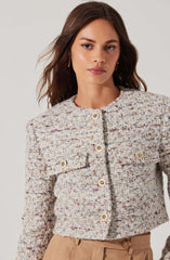 Covina Cropped Tweed Jacket