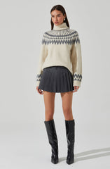 Leka Fair Isle Turtleneck Sweater