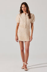 Joly Pearl Embellished Cardigan