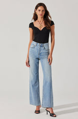 Keela Cap Sleeve Bodysuit