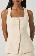 Brunelle Tweed Cutaway Vest