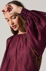 Reyen Balloon Sleeve Top