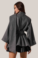 Elaxi Oversized Wrap Scarf Coat