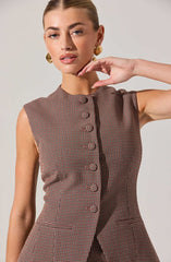 Gisselle High Neck Cutaway Vest