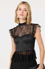 Katarina Lace Detail Bustier Top