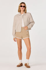 River Open-Knit Eyelet Tee