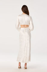 Quinn Floral Jacquard Maxi Dress