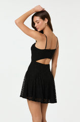 Lace Bustier Mini Dress