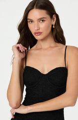 Lace Bustier Mini Dress