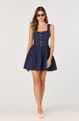 Tiered skirt mini dress