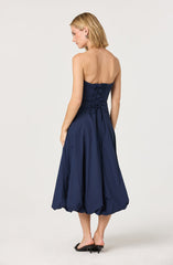 Lace back bubble dress