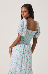 Lace Trim Bustier Midi Dress