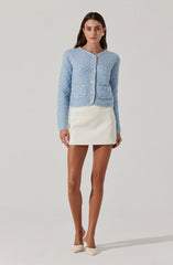 Textured Patch Pocket Cardigan