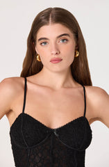 Lace Sweetheart Bustier Top