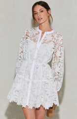 Celie Crochet Lace Mini Dress