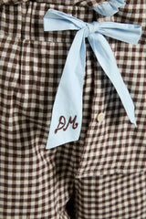 Antonia Pj Set- Brown Gingham