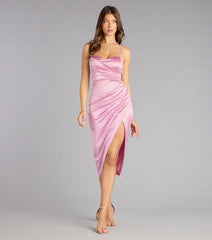Camila Satin Midi Formal Dress