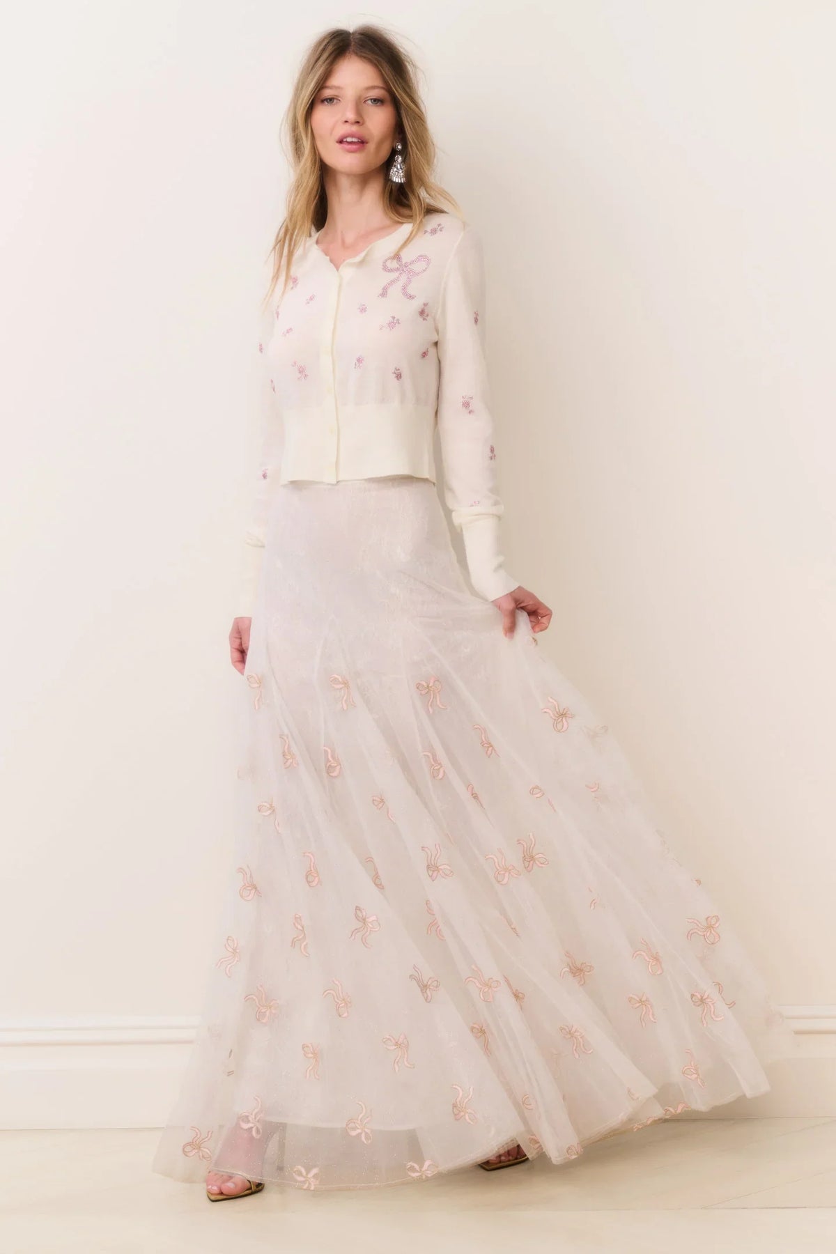 Lomani Secret Crush Tulle Maxi Skirt