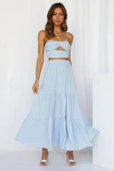 So Particular Maxi Skirt Blue