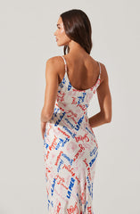 Joan Satin Midi Dress
