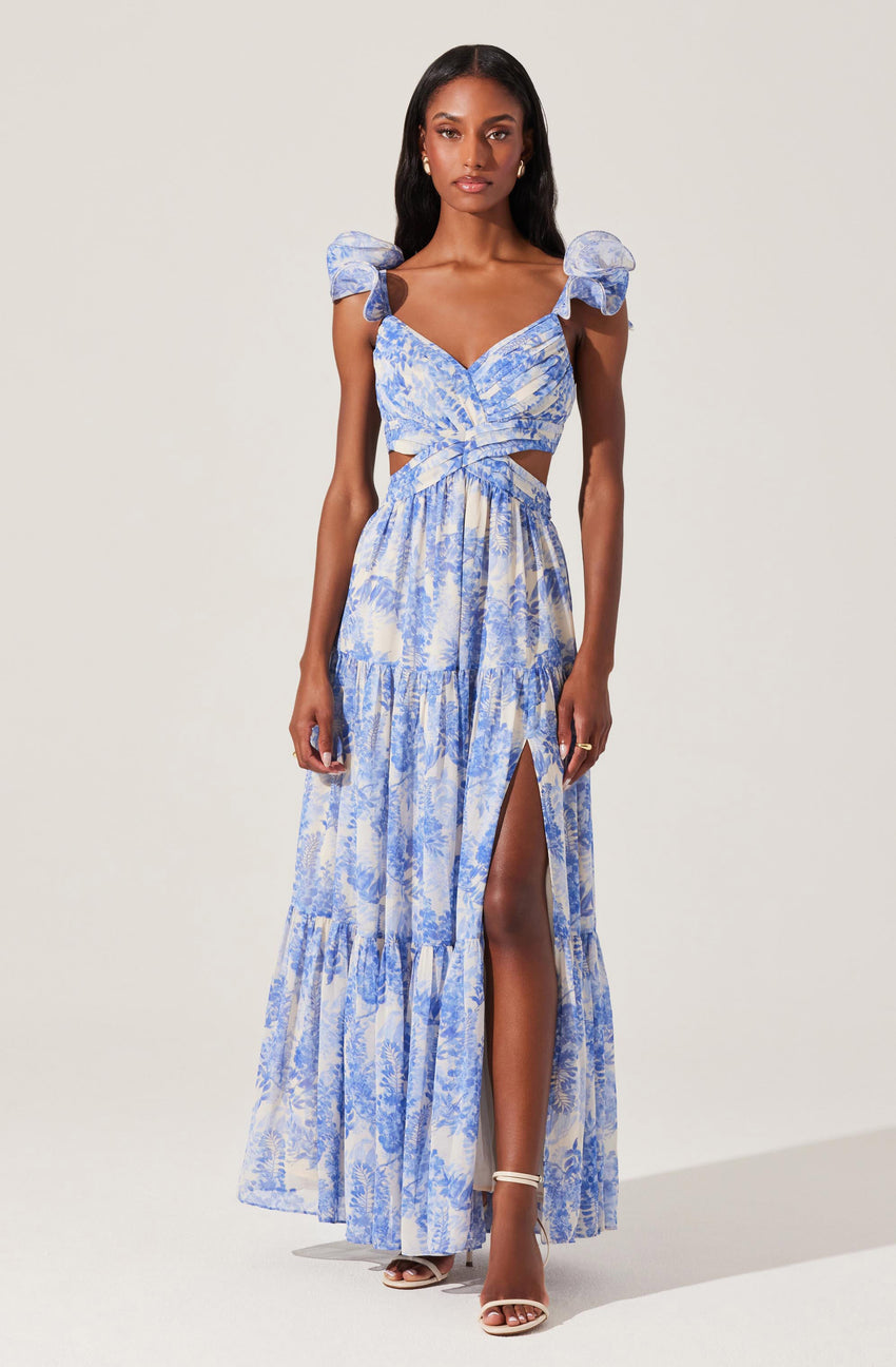 Fritillaria Floral Maxi Dress