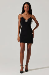 Alair Bow Sweater Mini Dress