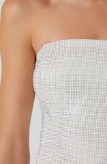 Mira Rhinestone Mini Dress