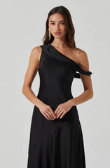 Orissa Satin Off Shoulder Dress