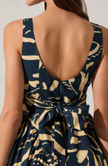 Vinya Drop Waist Midi Dress