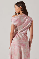 Mairyn Tie Dye Satin Dress
