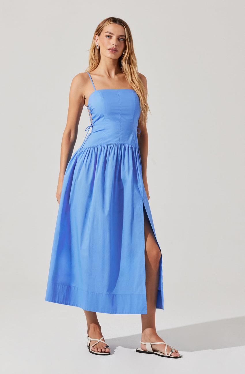 Karah Drop Waist Cutout Dress
