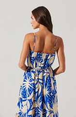 Sarina Linen-Blend Maxi Dress