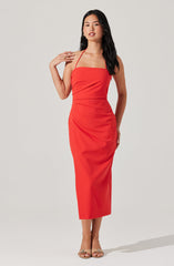 Siena Halter Neck Midi Dress