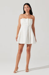 Clemira Pleated Mini Dress