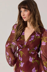Calantha V-Neck Floral Maxi Dress